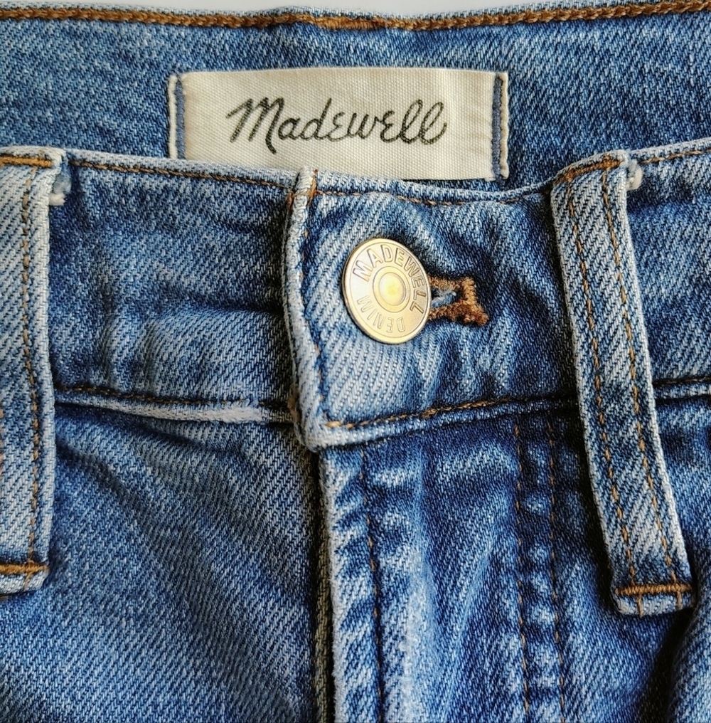Madewell the perfect vintage high-rise ripped jeans Women's denman wash sz 27. - Picture 10 of 17